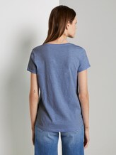 T-Shirt mit Brustprint - Frauen - fresh light blue T-Shirt mit Brustprint - Frauen - fresh light blue - 2 - TOM TAILOR Denim