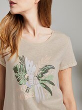 T-Shirt mit Brustprint - Frauen - soft creme beige T-Shirt mit Brustprint - Frauen - soft creme beige - 9 - TOM TAILOR Denim