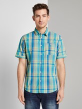 Kariertes Hemd - Männer - yellow blue colourful check Kariertes Hemd - Männer - yellow blue colourful check - 1 - TOM TAILOR