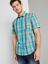 Kariertes Hemd - Männer - yellow blue colourful check Kariertes Hemd - Männer - yellow blue colourful check - 5 - TOM TAILOR