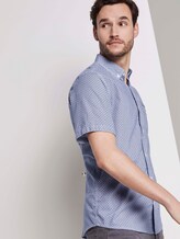 Gemustertes Hemd - Männer - blue orange minimal design Gemustertes Hemd - Männer - blue orange minimal design - 5 - TOM TAILOR