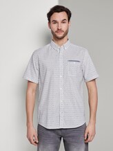Gemustertes Hemd - Männer - white navy diamond design Gemustertes Hemd - Männer - white navy diamond design - 1 - TOM TAILOR