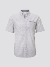 Gemustertes Hemd - Männer - white navy diamond design Gemustertes Hemd - Männer - white navy diamond design - 7 - TOM TAILOR