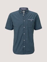 Gemustertes Hemd - Männer - navy white blue diamond design Gemustertes Hemd - Männer - navy white blue diamond design - 7 - TOM TAILOR