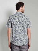 Gemustertes Hemd - Männer - navy white big leaves design Gemustertes Hemd - Männer - navy white big leaves design - 2 - TOM TAILOR