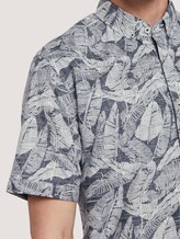 Gemustertes Hemd - Männer - navy white big leaves design Gemustertes Hemd - Männer - navy white big leaves design - 9 - TOM TAILOR