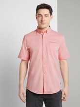 Hemd in Twill-Optik - Männer - orange white two face twill Hemd in Twill-Optik - Männer - orange white two face twill - 1 - TOM TAILOR