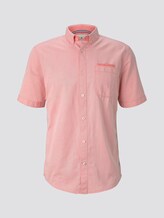 Hemd in Twill-Optik - Männer - orange white two face twill Hemd in Twill-Optik - Männer - orange white two face twill - 7 - TOM TAILOR
