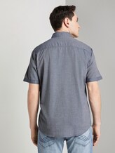 Hemd in Twill-Optik - Männer - navy white two face twill Hemd in Twill-Optik - Männer - navy white two face twill - 2 - TOM TAILOR