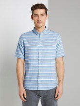 Gestreiftes Hemd - Männer - yellow blue horizontal stripe Gestreiftes Hemd - Männer - yellow blue horizontal stripe - 1 - TOM TAILOR