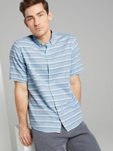 Gestreiftes Hemd - Männer - yellow blue horizontal stripe Gestreiftes Hemd - Männer - yellow blue horizontal stripe - 5 - TOM TAILOR