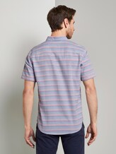 Gestreiftes Hemd - Männer - orange blue horizontal stripe Gestreiftes Hemd - Männer - orange blue horizontal stripe - 2 - TOM TAILOR