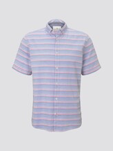 Gestreiftes Hemd - Männer - orange blue horizontal stripe Gestreiftes Hemd - Männer - orange blue horizontal stripe - 7 - TOM TAILOR