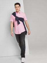 Kariertes Hemd - Männer - peach white dobby structure Kariertes Hemd - Männer - peach white dobby structure - 3 - TOM TAILOR