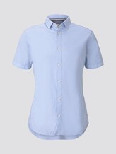 Checked shirt - Men - light blue white dobby struct Checked shirt - Men - light blue white dobby struct - 7 - TOM TAILOR