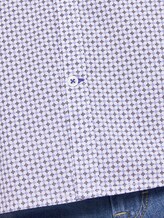 Gemustertes Kurzarmhemd - Männer - white by navy blue dot design Gemustertes Kurzarmhemd - Männer - white by navy blue dot design - 10 - Men Plus