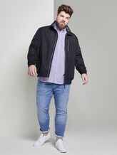 Gemustertes Kurzarmhemd - Männer - white by navy blue dot design Gemustertes Kurzarmhemd - Männer - white by navy blue dot design - 3 - Men Plus