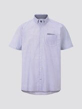 Gemustertes Kurzarmhemd - Männer - white by navy blue dot design Gemustertes Kurzarmhemd - Männer - white by navy blue dot design - 7 - Men Plus