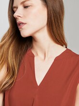 Sleeveless tunic with a Henley neckline - Women - Rust Orange Sleeveless tunic with a Henley neckline - Women - Rust Orange - 9 - TOM TAILOR Denim