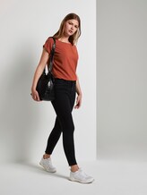 Short-sleeved tunic blouse with back details - Women - Rust Orange Short-sleeved tunic blouse with back details - Women - Rust Orange - 3 - TOM TAILOR Denim