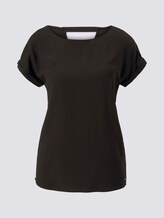 Kurzarm-Tunikabluse mit Rückendetail - Frauen - deep black Kurzarm-Tunikabluse mit Rückendetail - Frauen - deep black - 7 - TOM TAILOR Denim