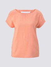 Kurzarm-Tunikabluse mit Rückendetail - Frauen - papaya orange Kurzarm-Tunikabluse mit Rückendetail - Frauen - papaya orange - 7 - TOM TAILOR Denim