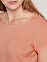 Kurzarm-Tunikabluse mit Rückendetail - Frauen - papaya orange Kurzarm-Tunikabluse mit Rückendetail - Frauen - papaya orange - 9 - TOM TAILOR Denim