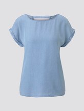 Kurzarm-Tunikabluse im Jeans-Look - Frauen - light stone bright blue denim Kurzarm-Tunikabluse im Jeans-Look - Frauen - light stone bright blue denim - 7 - TOM TAILOR Denim