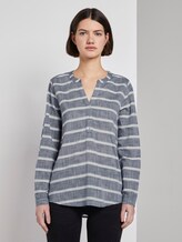 Gestreifte Tunikabluse - Frauen - navy off white big stripe Gestreifte Tunikabluse - Frauen - navy off white big stripe - 1 - TOM TAILOR Denim