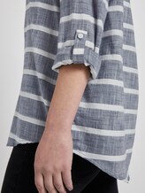 Gestreifte Tunikabluse - Frauen - navy off white big stripe Gestreifte Tunikabluse - Frauen - navy off white big stripe - 10 - TOM TAILOR Denim