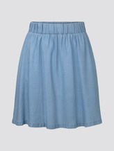 Ausgestellter Minirock aus Lyocell-Denim - Frauen - light stone bright blue denim Ausgestellter Minirock aus Lyocell-Denim - Frauen - light stone bright blue denim - 7 - TOM TAILOR Denim