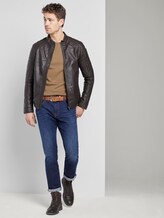 Basic Strickpullover - Männer - havana brown melange Basic Strickpullover - Männer - havana brown melange - 3 - TOM TAILOR