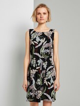 Ärmelloses Minikleid mit tropischem Print - Frauen - black tropical print Ärmelloses Minikleid mit tropischem Print - Frauen - black tropical print - 1 - TOM TAILOR Denim