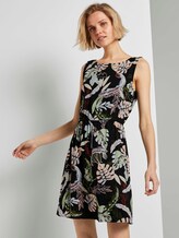 Ärmelloses Minikleid mit tropischem Print - Frauen - black tropical print Ärmelloses Minikleid mit tropischem Print - Frauen - black tropical print - 5 - TOM TAILOR Denim