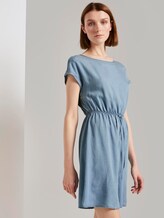 Mini dress with a back cut-out in a denim look - Women - light stone bright blue denim Mini dress with a back cut-out in a denim look - Women - light stone bright blue denim - 5 - TOM TAILOR Denim