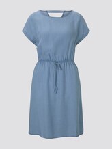 Mini dress with a back cut-out in a denim look - Women - light stone bright blue denim Mini dress with a back cut-out in a denim look - Women - light stone bright blue denim - 7 - TOM TAILOR Denim