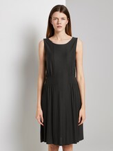 Jersey mini dress with smocking details - Women - Deep Black Jersey mini dress with smocking details - Women - Deep Black - 1 - TOM TAILOR Denim