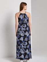 Halter maxi dress with a tropical print - Women - black blue tropical print Halter maxi dress with a tropical print - Women - black blue tropical print - 2 - TOM TAILOR Denim