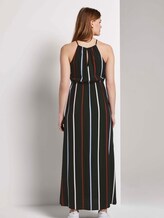 Neckholder-Maxikleid mit tropischem Print - Frauen - black blue rust stripe Neckholder-Maxikleid mit tropischem Print - Frauen - black blue rust stripe - 2 - TOM TAILOR Denim