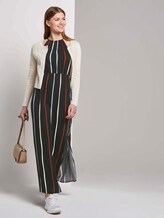 Neckholder-Maxikleid mit tropischem Print - Frauen - black blue rust stripe Neckholder-Maxikleid mit tropischem Print - Frauen - black blue rust stripe - 5 - TOM TAILOR Denim