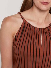 Striped halter maxi dress - Women - rust black stripe Striped halter maxi dress - Women - rust black stripe - 9 - TOM TAILOR Denim