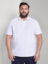 Polo shirt with an embroidered logo - Men - White Polo shirt with an embroidered logo - Men - White - 1 - Men Plus