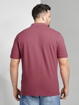 Poloshirt mit Logo-Stickerei - Männer - wine rose pink Poloshirt mit Logo-Stickerei - Männer - wine rose pink - 2 - Men Plus