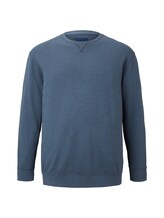 TOM TAILOR Herren Schlichtes Sweatshirt, blau, unifarben, Gr.3XL