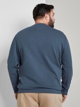 Schlichtes Sweatshirt - Männer - Sky Captain Blue Schlichtes Sweatshirt - Männer - Sky Captain Blue - 2 - Men Plus