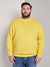 Simple sweatshirt - Men - Californian Yellow Simple sweatshirt - Men - Californian Yellow - 1 - Men Plus