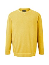 TOM TAILOR Herren Schlichtes Sweatshirt, gelb, unifarben, Gr.5XL