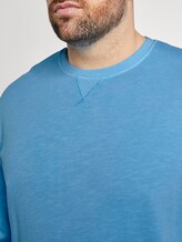 Simple sweatshirt - Men - soft cloud blue Simple sweatshirt - Men - soft cloud blue - 9 - Men Plus