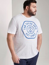 T-Shirt mit Print - Männer - White T-Shirt mit Print - Männer - White - 5 - Men Plus