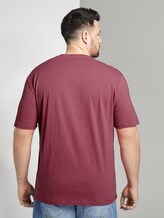 T-Shirt mit Print - Männer - wine rose pink T-Shirt mit Print - Männer - wine rose pink - 2 - Men Plus